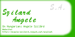 szilard angele business card